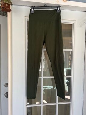 High Waist Olive Green Leggings
